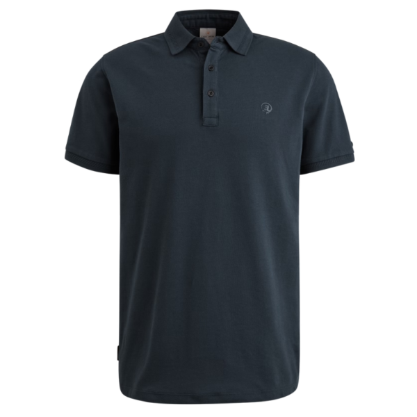 CAST IRON POLO FINE PIQUE STRETCH ESSENTIAL SEA STORM - Afbeelding 2