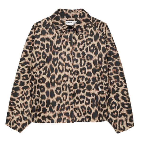 CATWALK JUNKIE JACKET SHORT LEOPARD TRENCHCOAT GREY MORN - Afbeelding 2