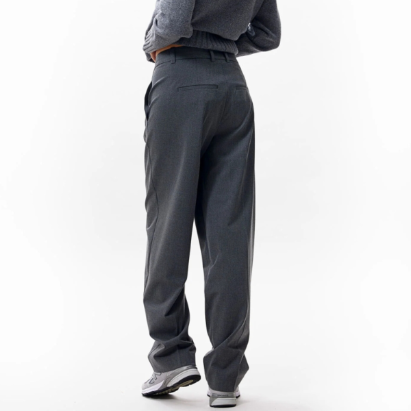 CATWALK JUNKIE PANTS TAPERED TROUSERS DARK GREY MELANGE - Afbeelding 2