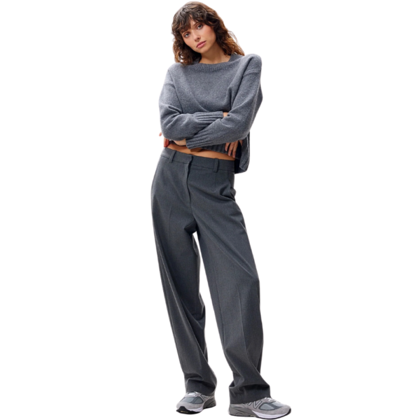 CATWALK JUNKIE PANTS TAPERED TROUSERS DARK GREY MELANGE