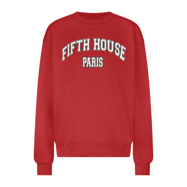 FIFTH HOUSE SWEATER GLORY MET LOGO RACING RED