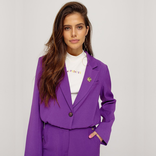 HARPER & YVE BLAZER FREDERIQUE-BL DEEP VIOLET