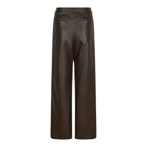 NEO NOIR PANTS PINUR FAUX LEATHER DARK BROWN - Afbeelding 2