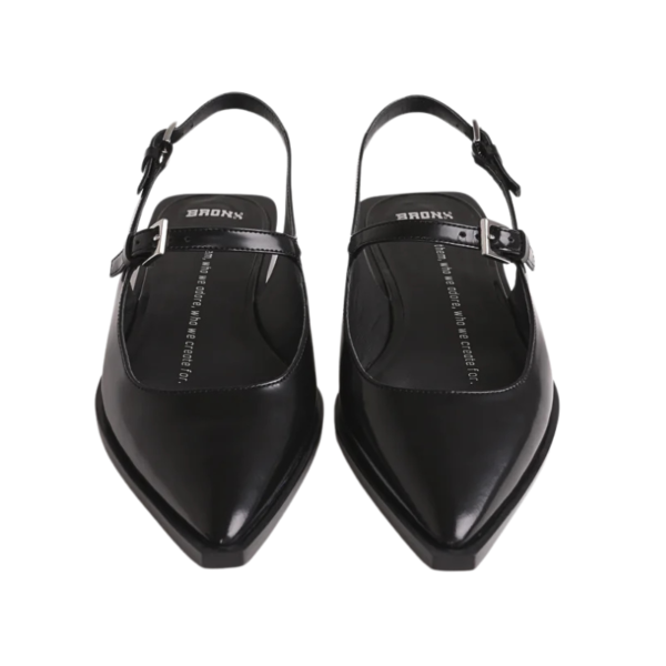 BRONX DAMESSCHOENEN LAUR-YNN SLINGBACK LOW BLACK - Afbeelding 5