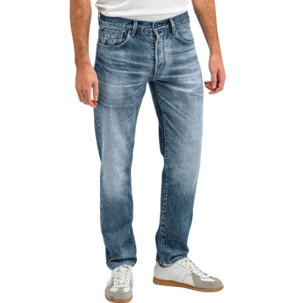 BUTCHER OF BLUE JEANS STOCKTON STRAIGHT REDDING LT MEDIUM AGED - Afbeelding 3