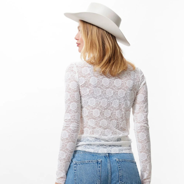 CATWALK JUNKIE TOP STRETCH LACE LONGSLEEVE OFF WHITE - Afbeelding 2