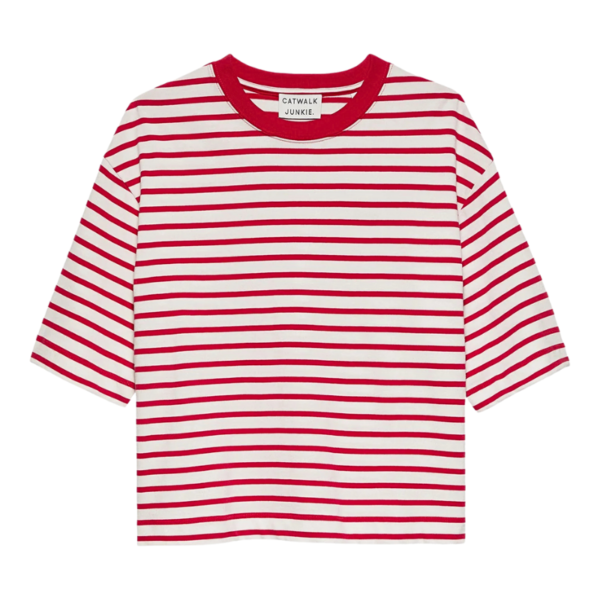 CATWALK JUNKIE T-SHIRT STRIPED LOOSE FIT TOREADOR