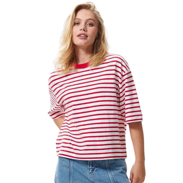 CATWALK JUNKIE T-SHIRT STRIPED LOOSE FIT TOREADOR - Afbeelding 2