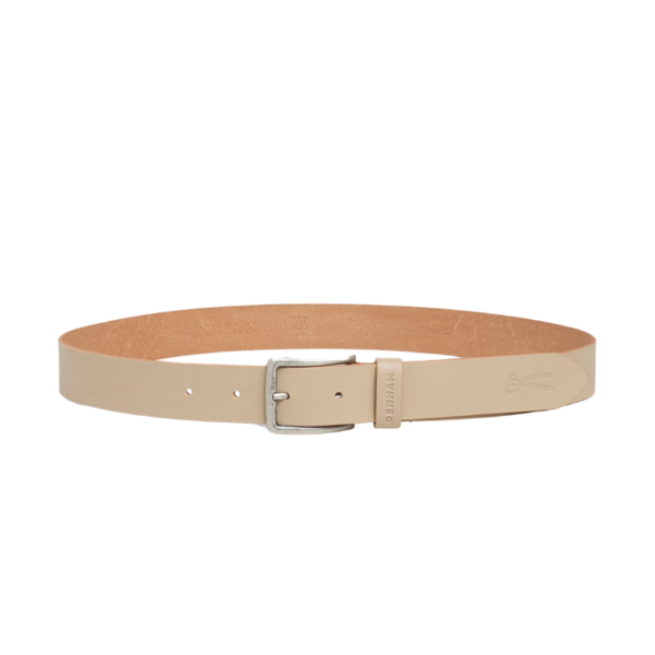 DENHAM RIEM BUCKLE BELT CREAM