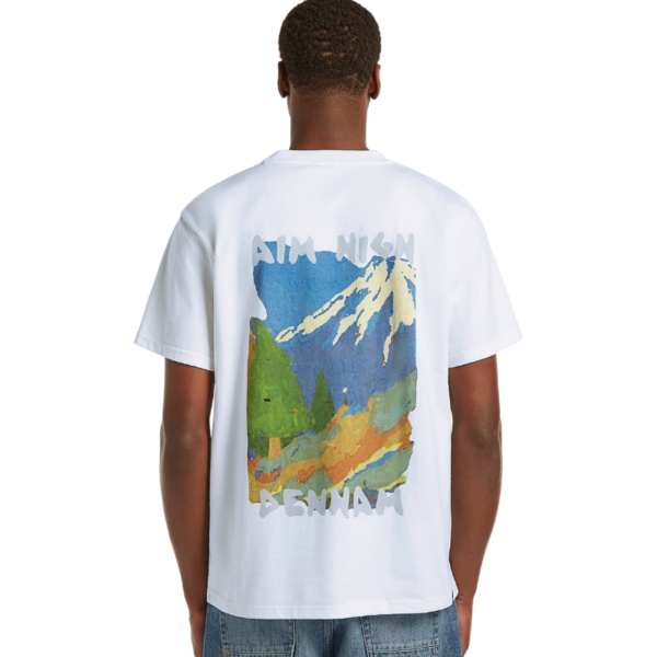 DENHAM T-SHIRT PAINTER TEE HCJ HEAVY CORE JERSEY WHITE