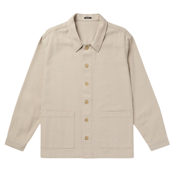 DENHAM OVERHEMD JOEY OVERSHIRT FSC STRUCTURE COTTON IRISH CREAM - Afbeelding 3