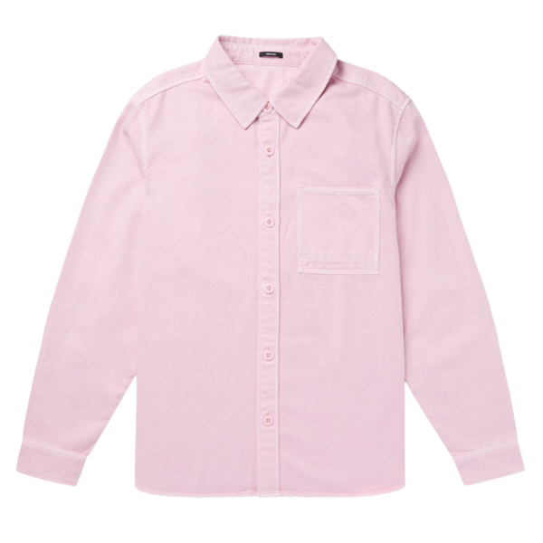 DENHAM OVERHEMD BRANSON OVERSHIRT GDCT COTTON TWILL PINK - Afbeelding 3