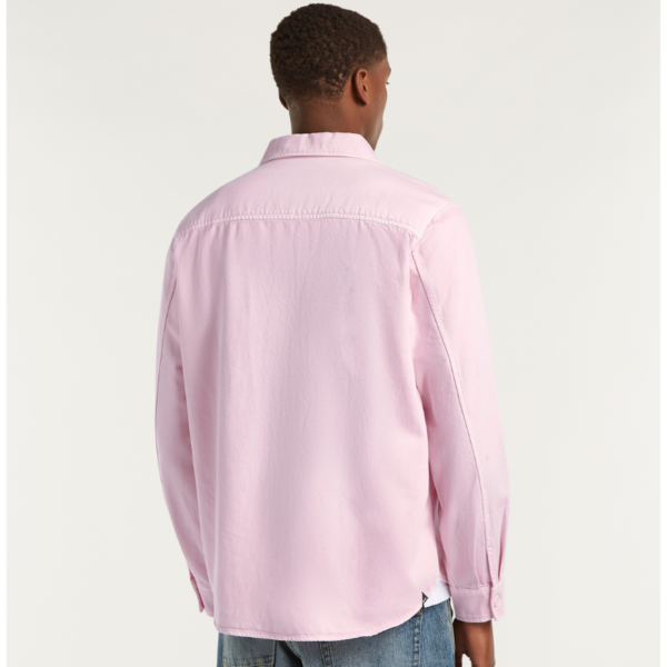 DENHAM OVERHEMD BRANSON OVERSHIRT GDCT COTTON TWILL PINK - Afbeelding 2