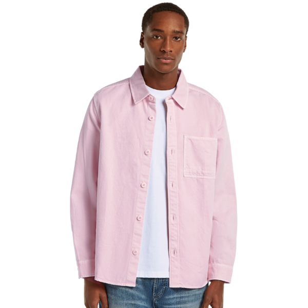 DENHAM OVERHEMD BRANSON OVERSHIRT GDCT COTTON TWILL PINK