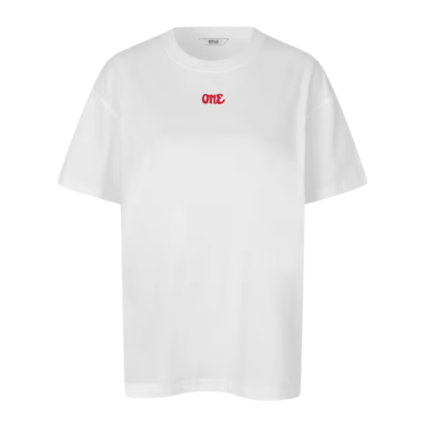 ENVII T-SHIRT ENKULLA SS TEE 5310 WHITE ONE LOVE - Afbeelding 2