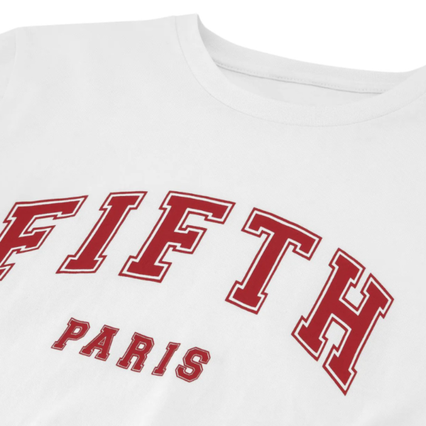 FIFTH HOUSE T-SHIRT GILL MET LOGO STAR WHITE - Afbeelding 3