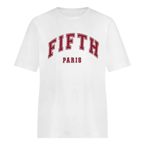 FIFTH HOUSE T-SHIRT GILL MET LOGO STAR WHITE