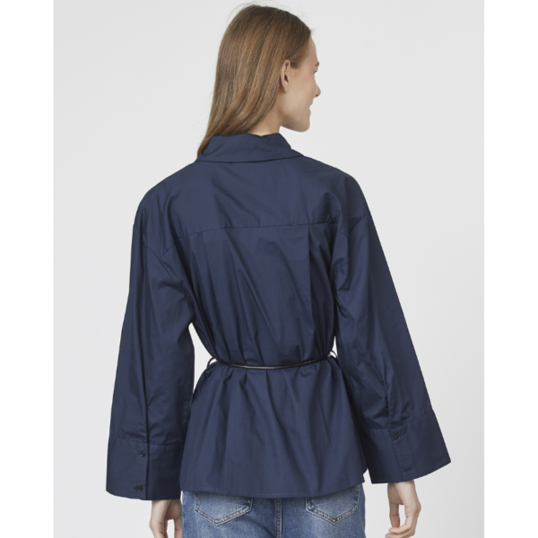 SISTERS POINT BLOUSE VESSA-SH NAVY - Afbeelding 3