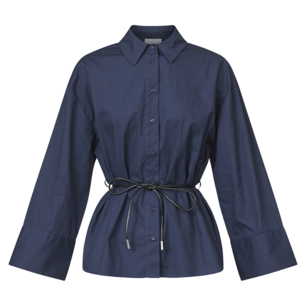 SISTERS POINT BLOUSE VESSA-SH NAVY