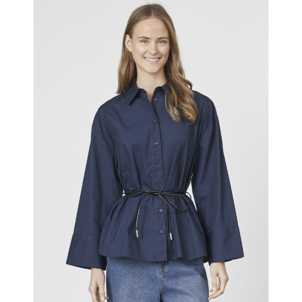 SISTERS POINT BLOUSE VESSA-SH NAVY - Afbeelding 2