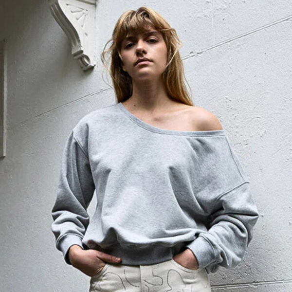 ANOTHER-LABEL SWEATER LIVY SWEAT GREY MELEE