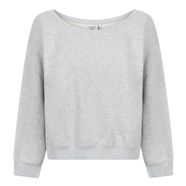 ANOTHER-LABEL SWEATER LIVY SWEAT GREY MELEE - Afbeelding 2