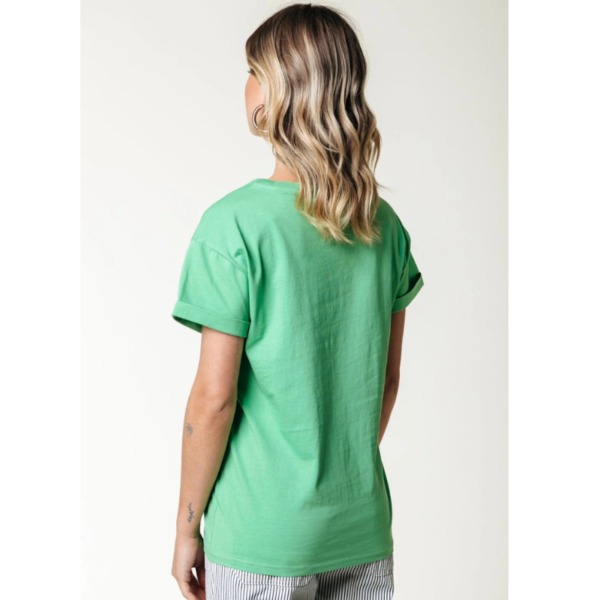 COLOURFUL REBEL T-SHIRT UNI LOGO BOXY TEE BRIGHT GREEN - Afbeelding 2