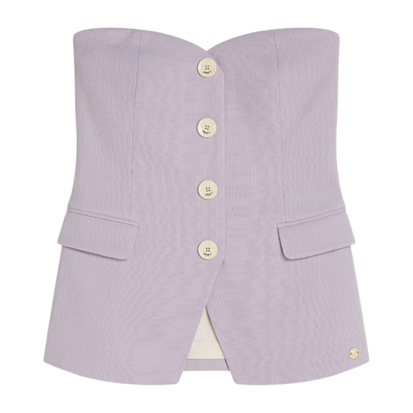 JOSH V TOP NIVA FITTED BUSTIER LILAC - Afbeelding 5