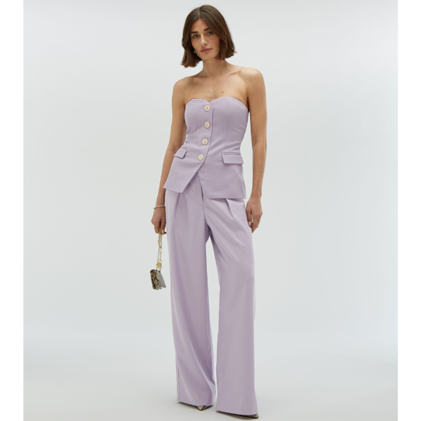 JOSH V TOP NIVA FITTED BUSTIER LILAC - Afbeelding 3