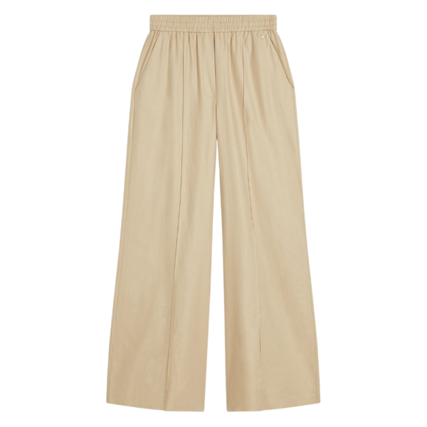 JOSH V PANTS ARIES MID RISE WIDE LEG LIGHT SAND - Afbeelding 4