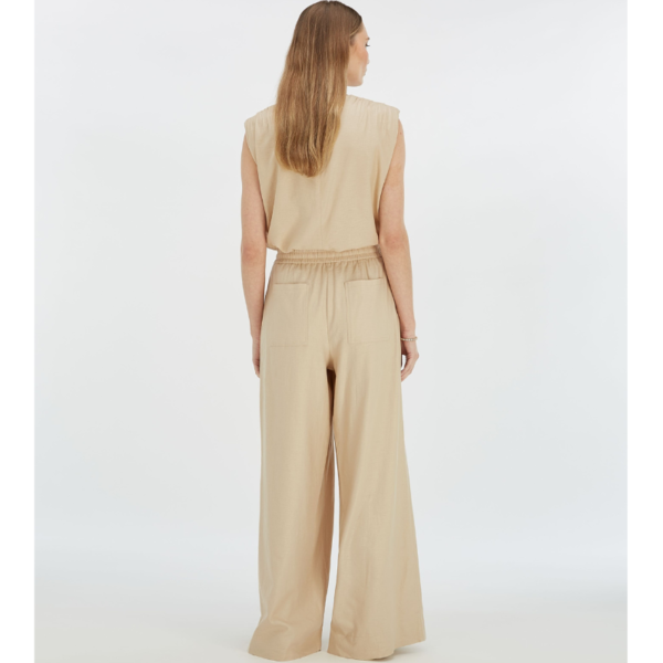 JOSH V PANTS ARIES MID RISE WIDE LEG LIGHT SAND - Afbeelding 3